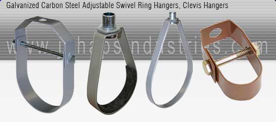 hanger clamps manufacturer india - Clevis Hanger, Adjustable Clevis Hanger, Swivel Ring Hanger, hanger with rubber, J Hangers, copper Clevis Hangers exporters seller uk, usa, dubai, australia